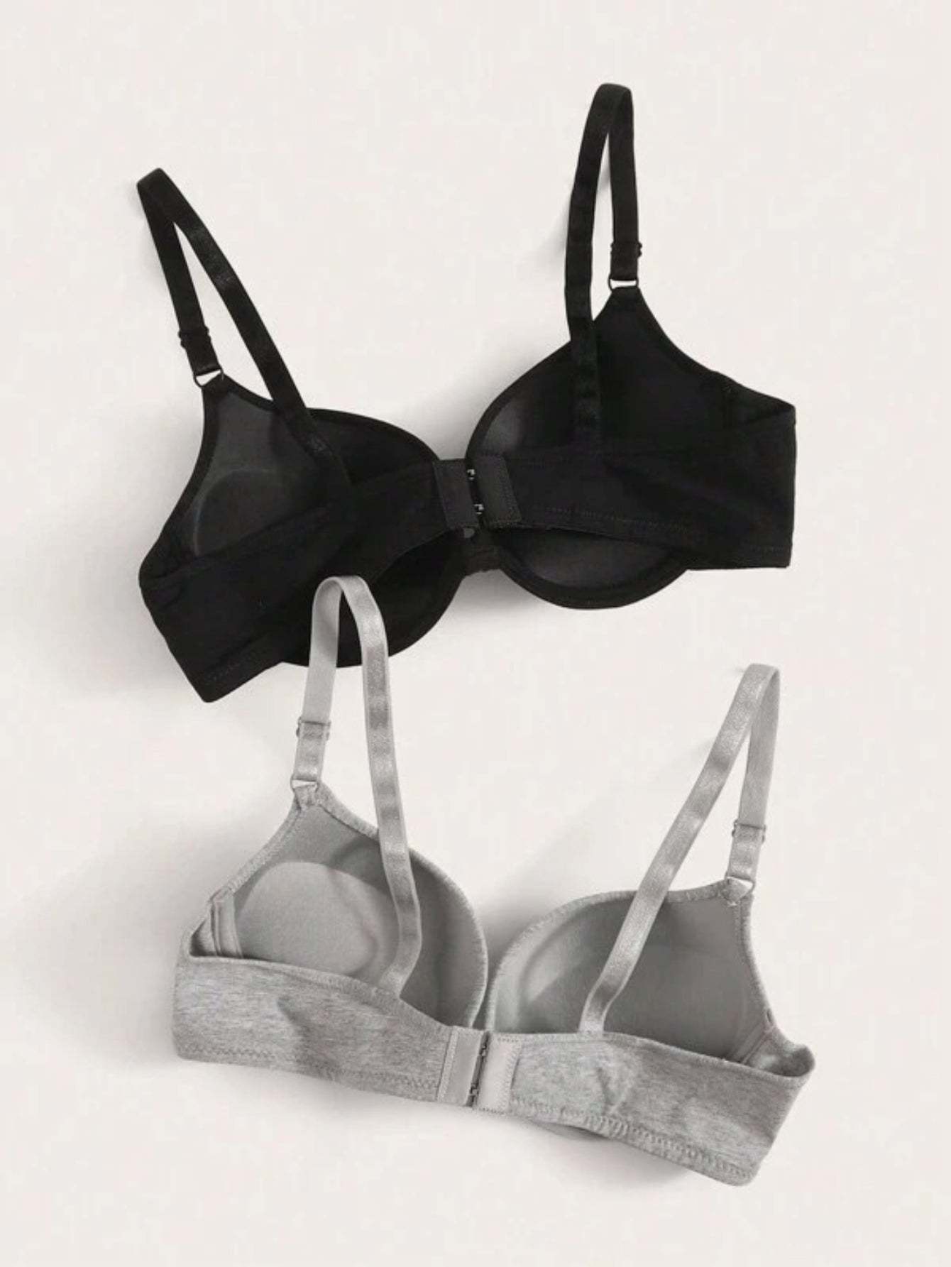 Pack Of 2 Adjustable Strap Underwire Bra Set-Soco Hoodie