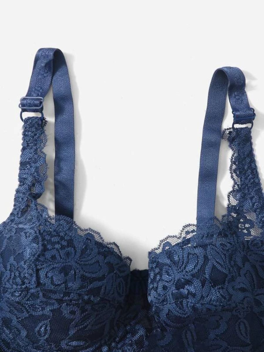 Pack Of 2 Floral Lace Bra-Soco Hoodie