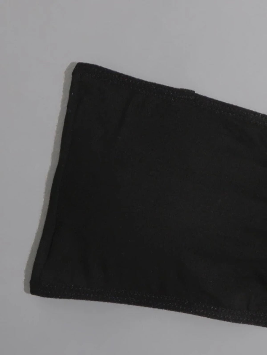 Pack Of 2 Ruched Bandeau Bra Set-Soco Hoodie