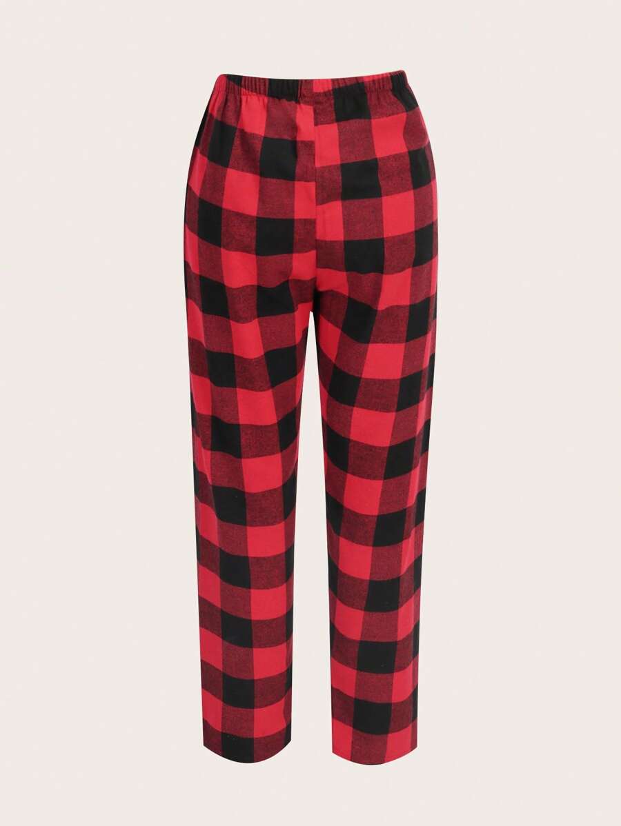 Pack Of 3 Plaid Print Sleep Pants-Soco Hoodie