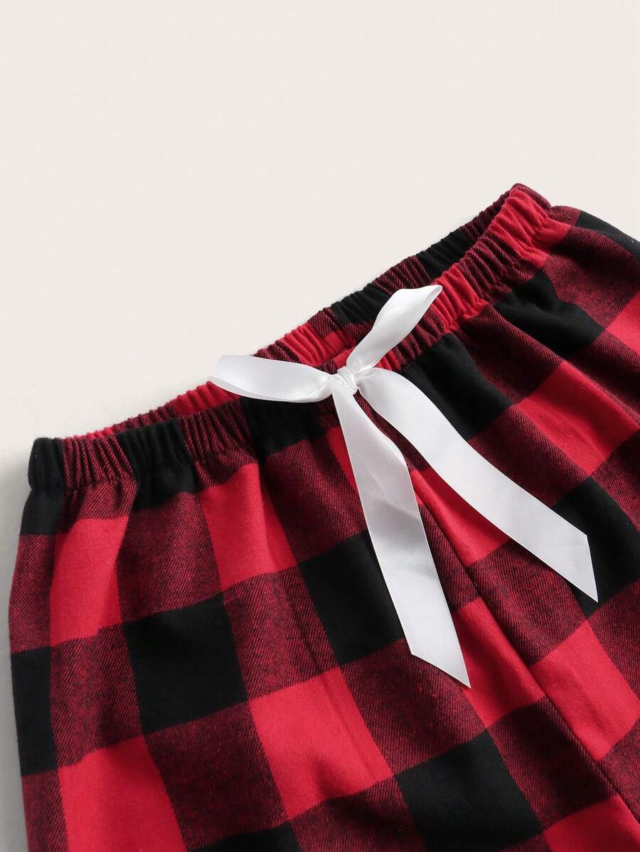 Pack Of 3 Plaid Print Sleep Pants-Soco Hoodie