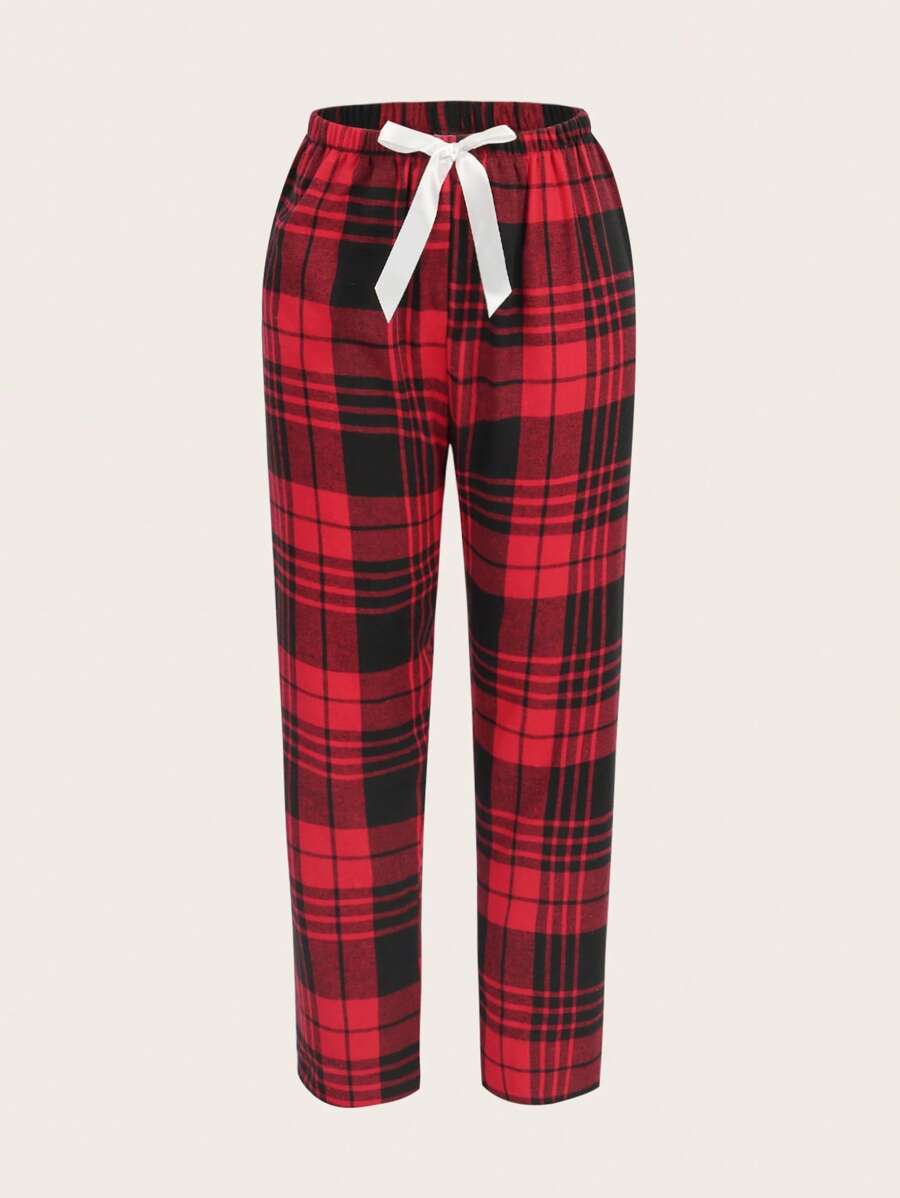 Pack Of 3 Plaid Print Sleep Pants-Soco Hoodie
