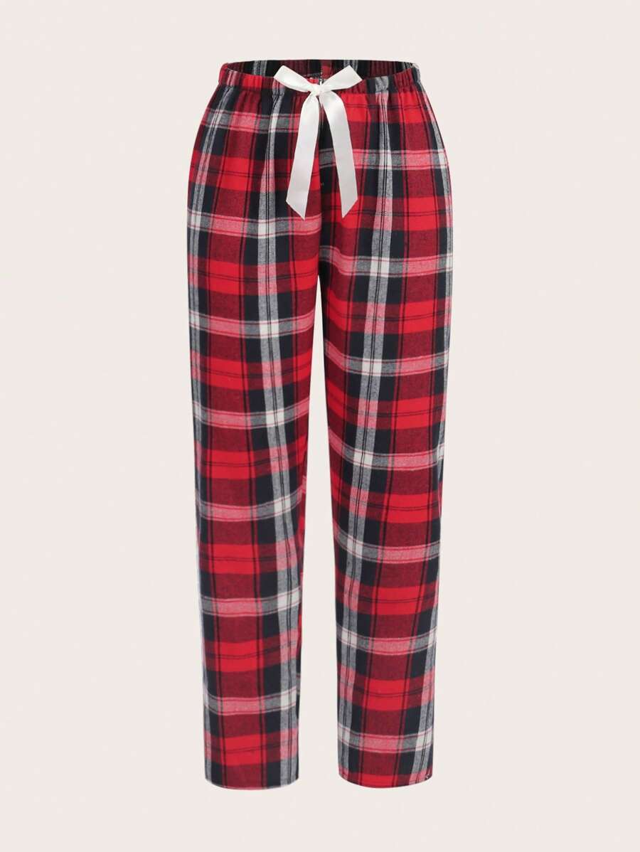 Pack Of 3 Plaid Print Sleep Pants-Soco Hoodie