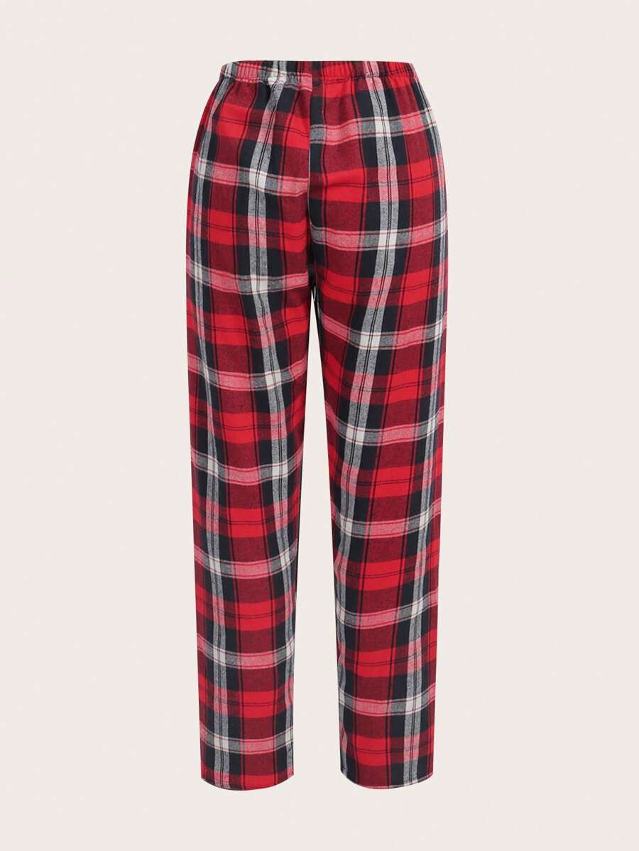 Pack Of 3 Plaid Print Sleep Pants-Soco Hoodie