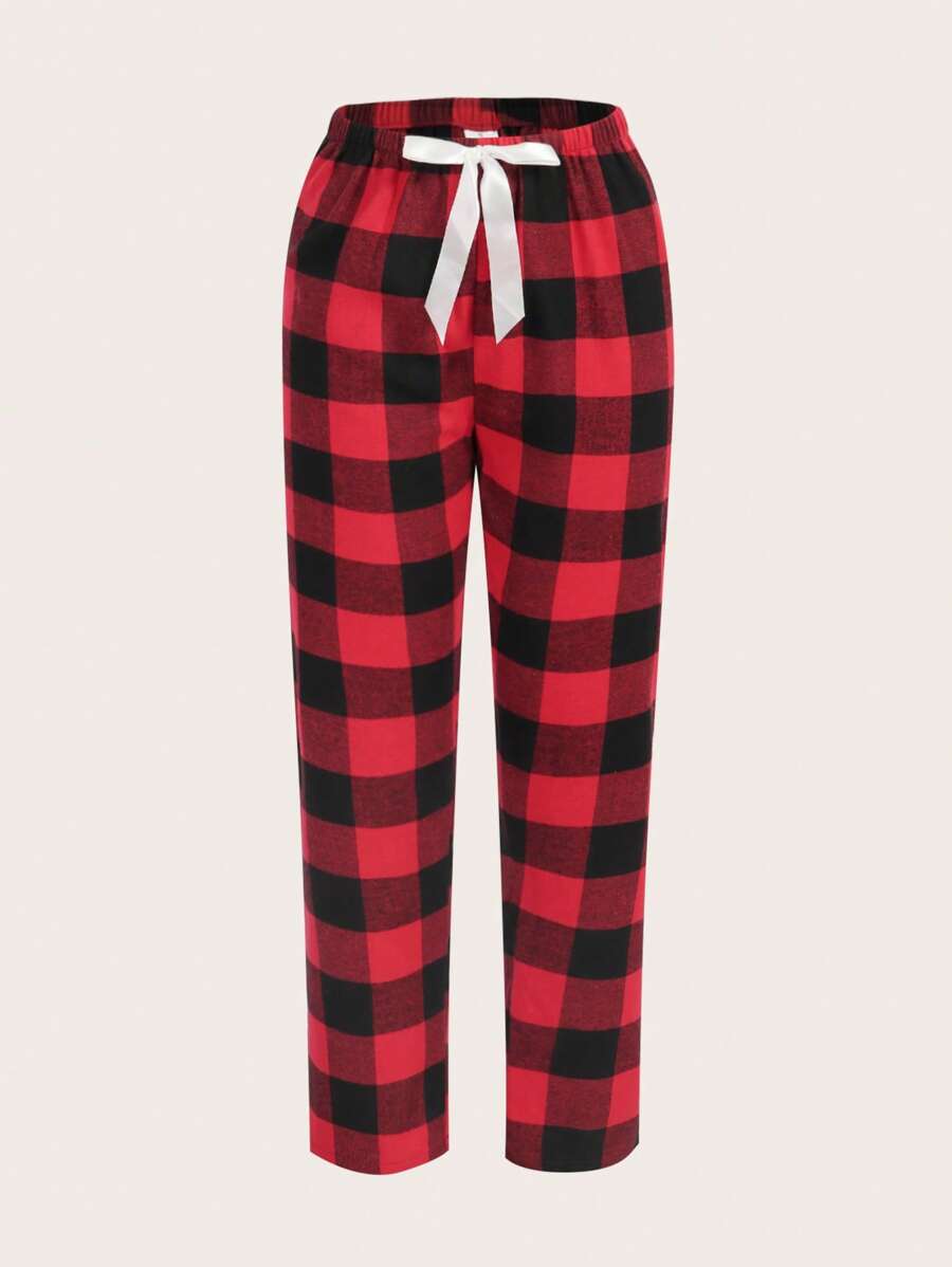 Pack Of 3 Plaid Print Sleep Pants-Soco Hoodie