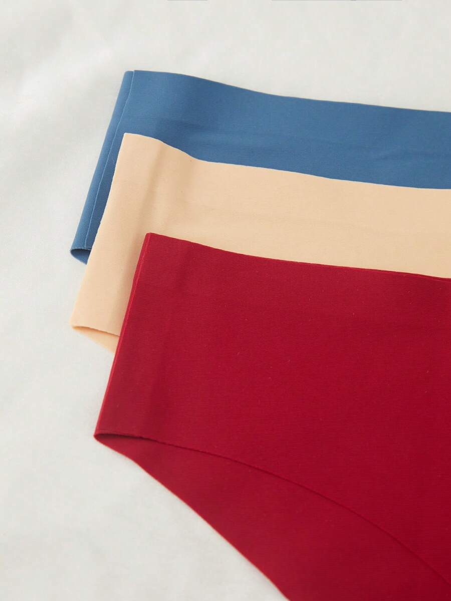 Pack Of 3 Solid Casual Comfy Panty-Soco Hoodie