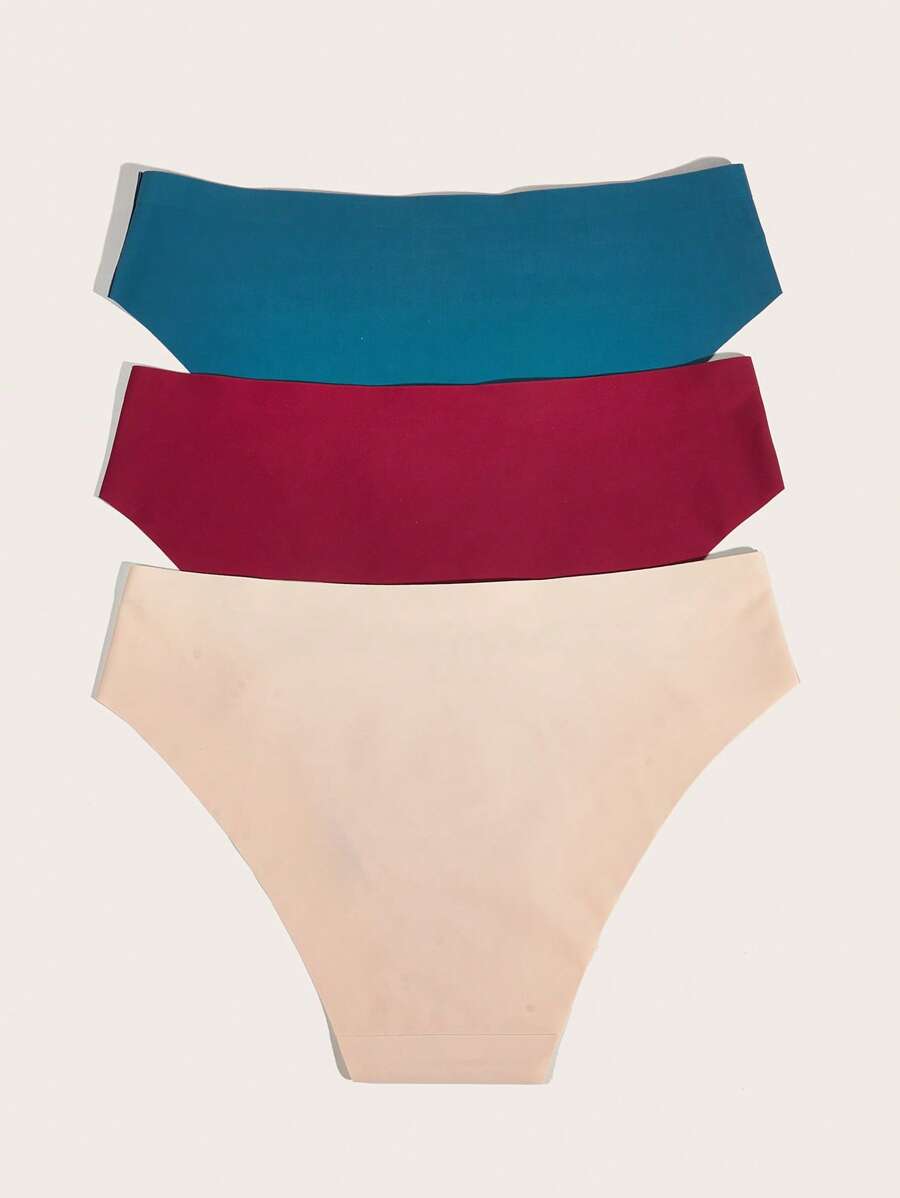 Pack Of 3 Solid Comfy Briefs-Soco Hoodie