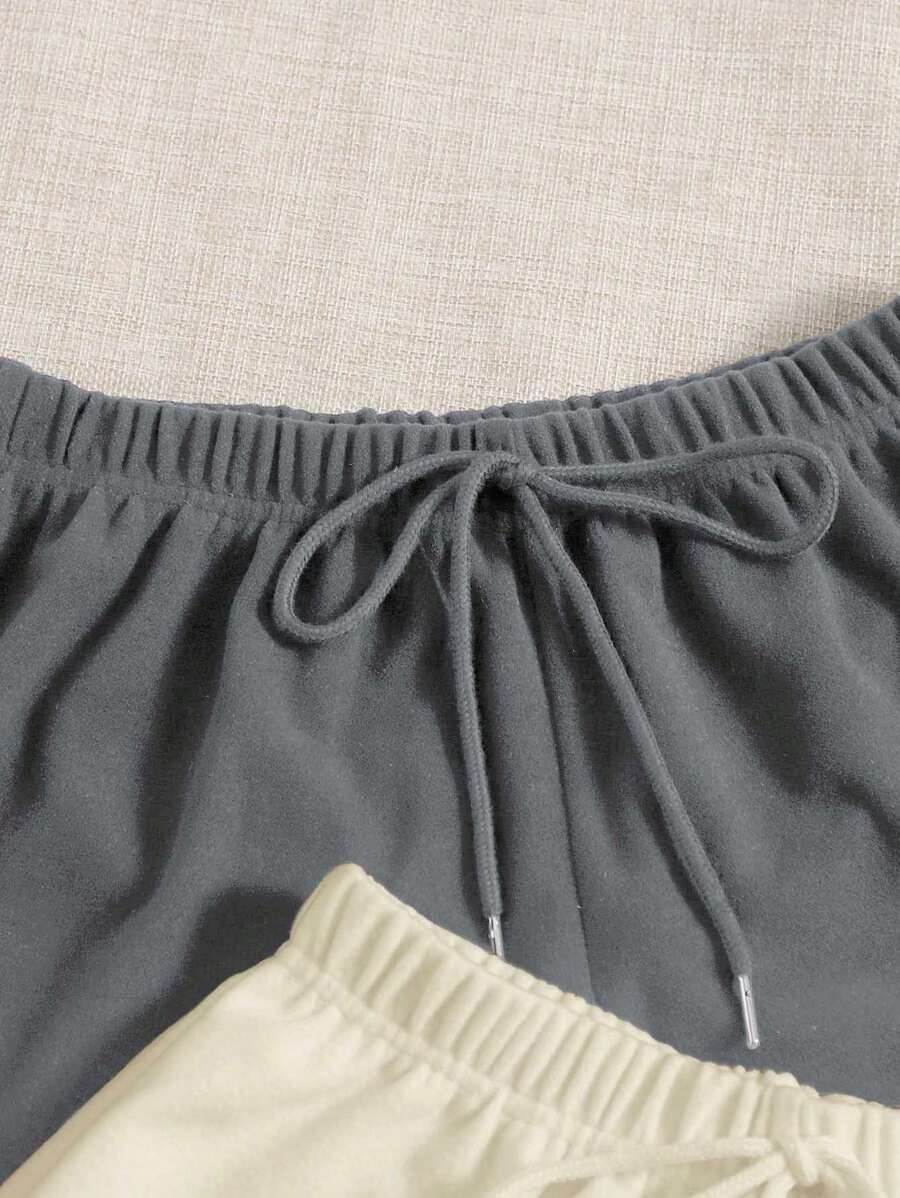 Pack Of 3 Solid Knot Lounge Shorts-Soco Hoodie