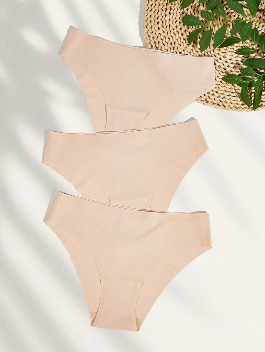 Pack Of 3 Solid Simple Panty-Soco Hoodie