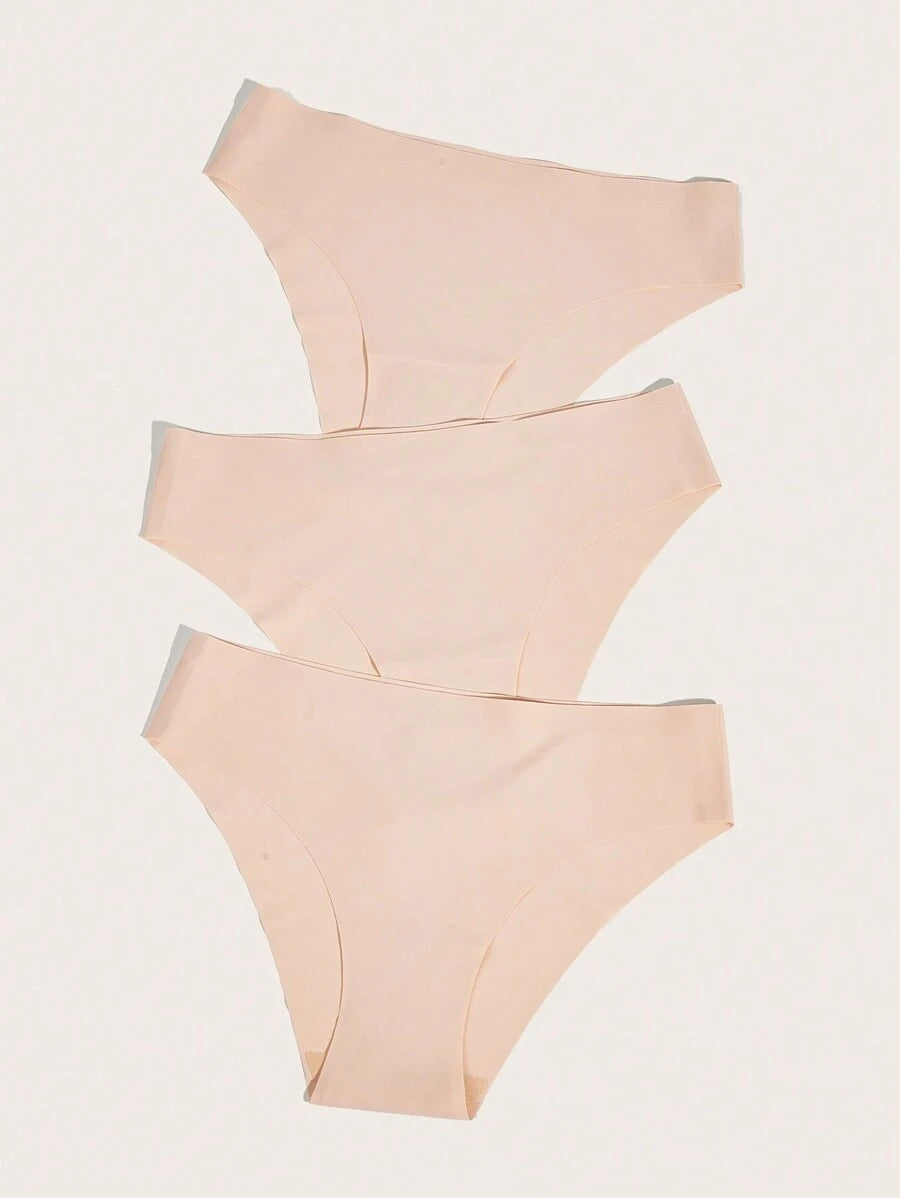 Pack Of 3 Solid Simple Panty-Soco Hoodie