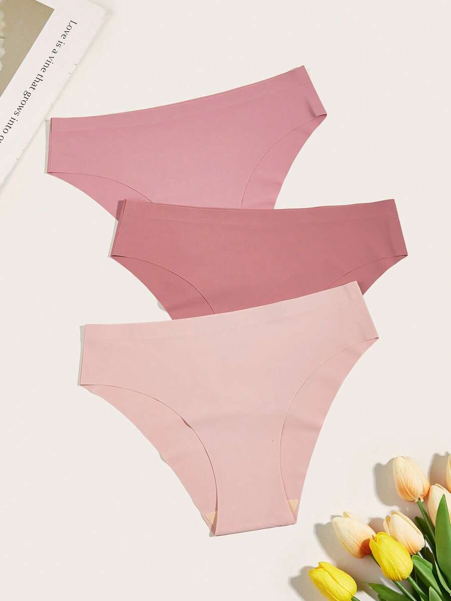 Pack Of 3 Solid Simple Stretch Comfy Brief-Soco Hoodie