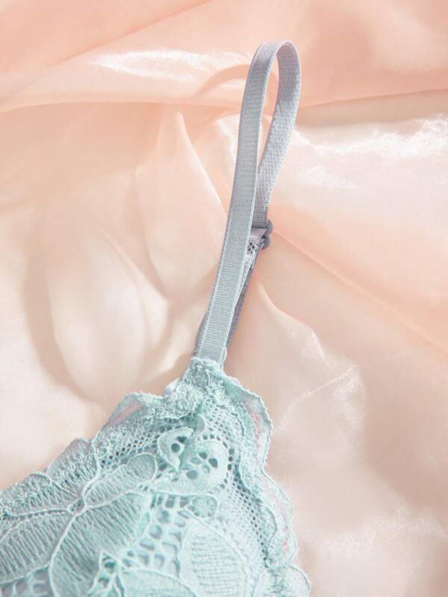 Pack Of 4 Floral Design Bra Set-Soco Hoodie