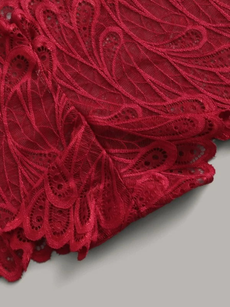 Pack Of 4 Floral Lace Panty Set-Soco Hoodie