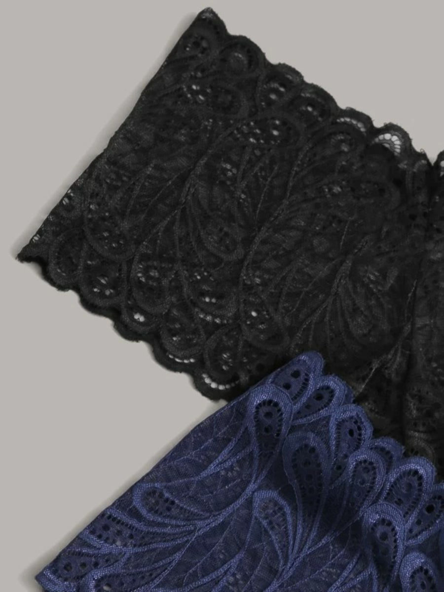 Pack Of 4 Floral Lace Panty Set-Soco Hoodie