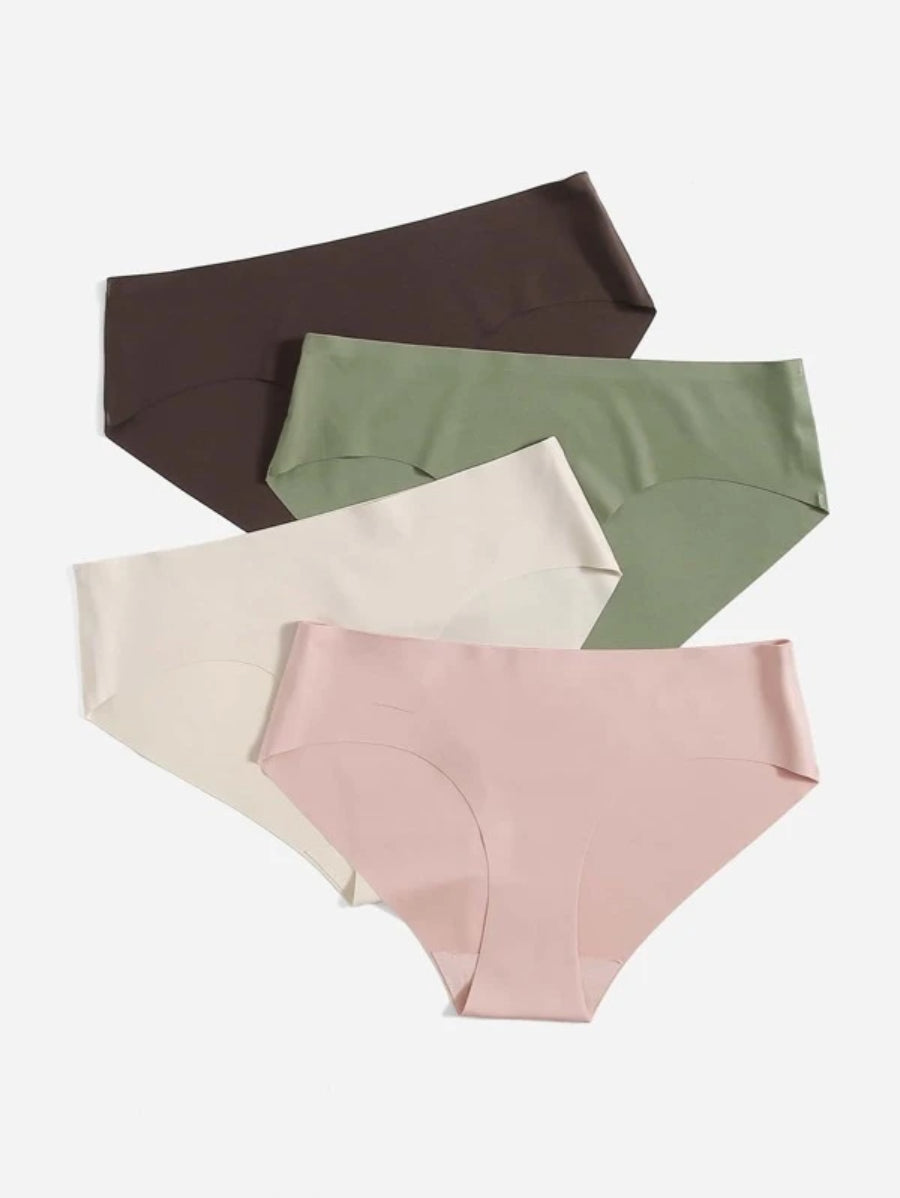 Pack Of 4 Plain Panty Set-Soco Hoodie