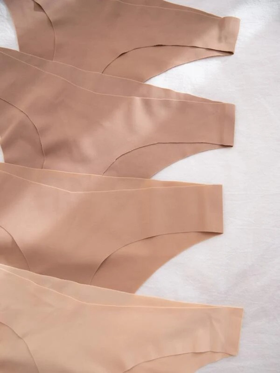 Pack Of 4 Solid No Show Panty Set-Soco Hoodie