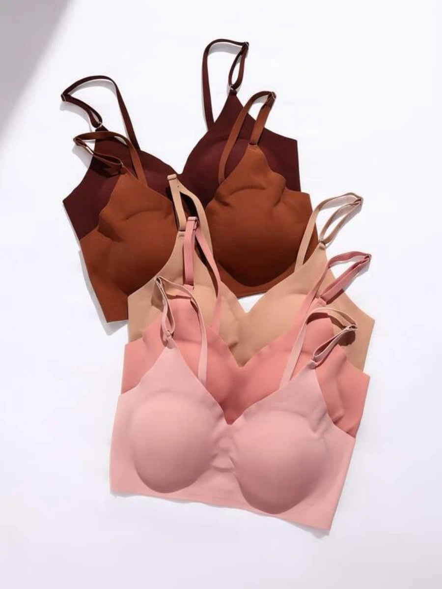 Pack Of 5 No Show Bralette Set-Soco Hoodie