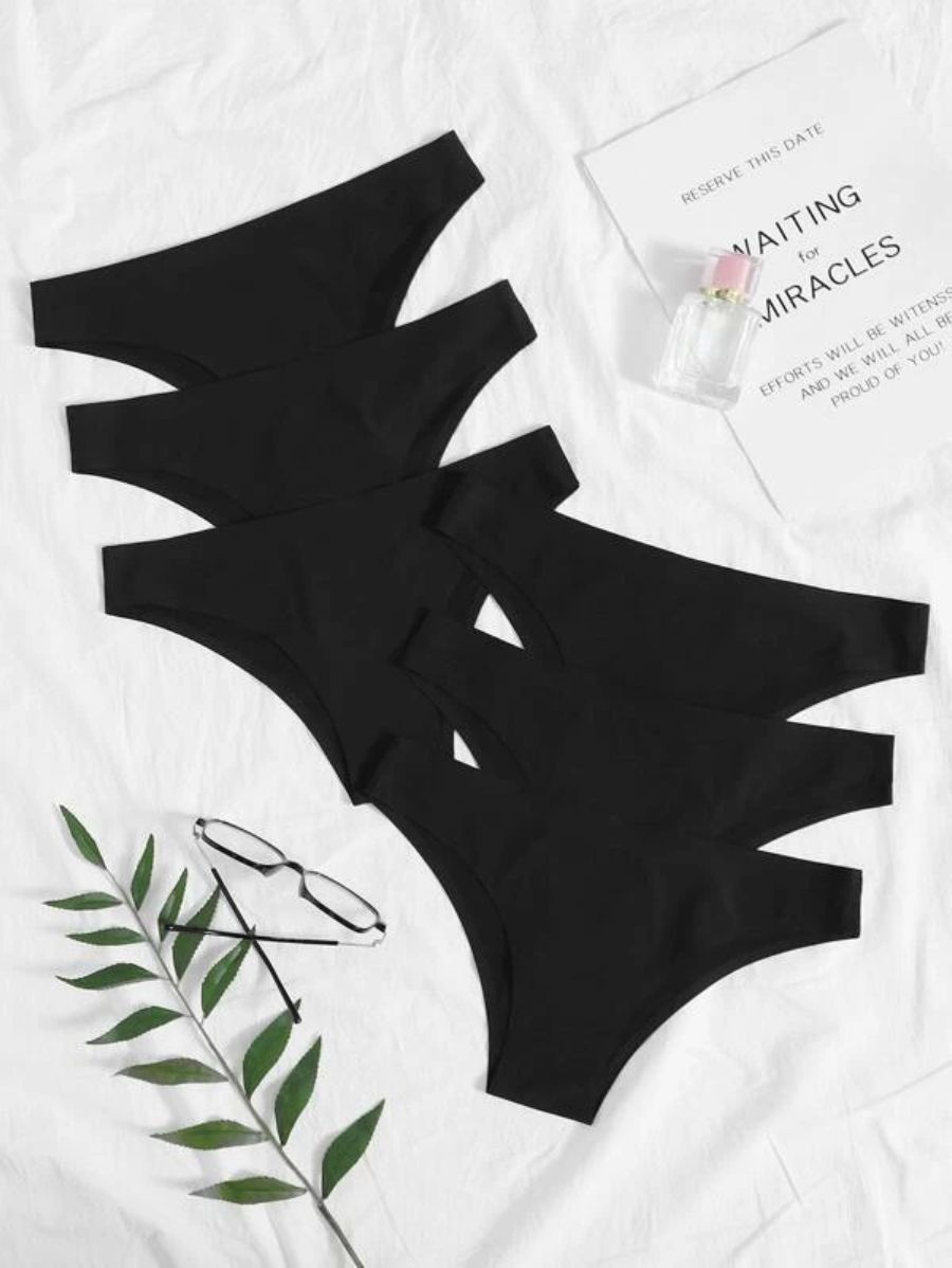 Pack Of 6 Solid Panty Set-Soco Hoodie