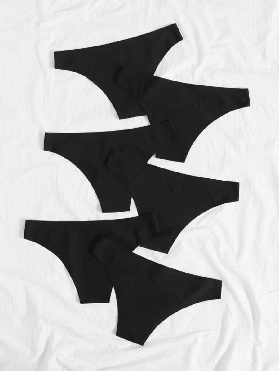 Pack Of 6 Solid Panty Set-Soco Hoodie
