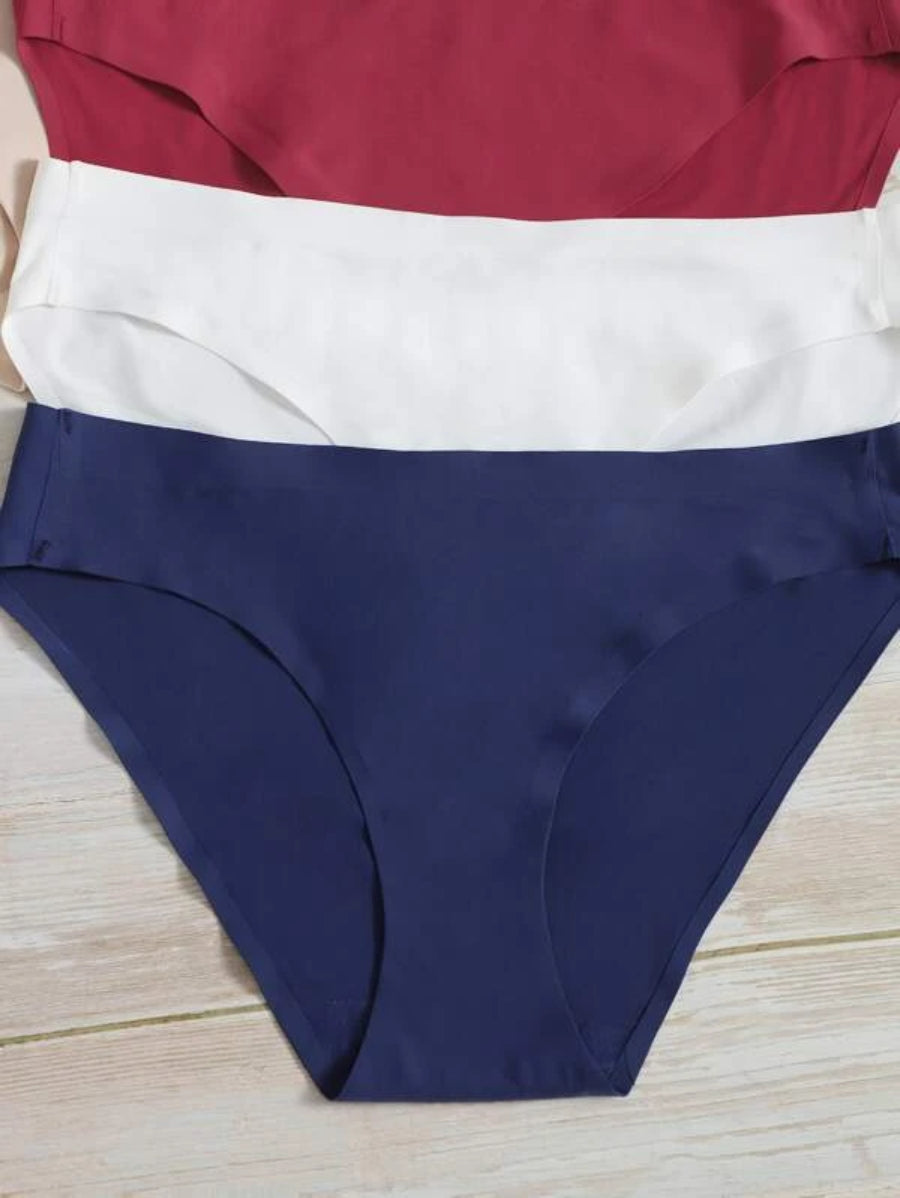 Pack Of 6 Solid Seamless Panty Set-Soco Hoodie