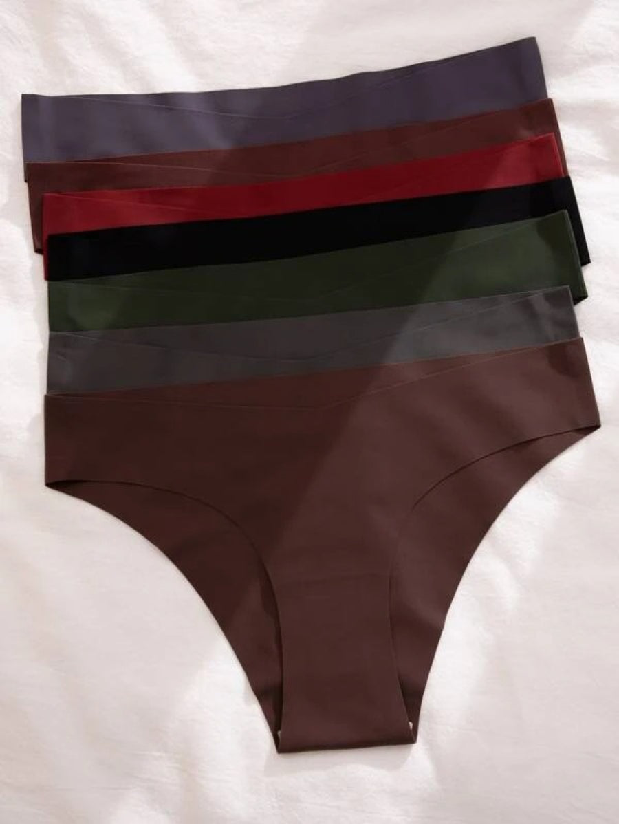 Pack Of 7 Plain No Show Panties-Soco Hoodie