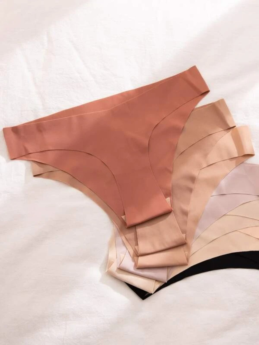 Pack Of 7 Solid No Show Panty Set-Soco Hoodie