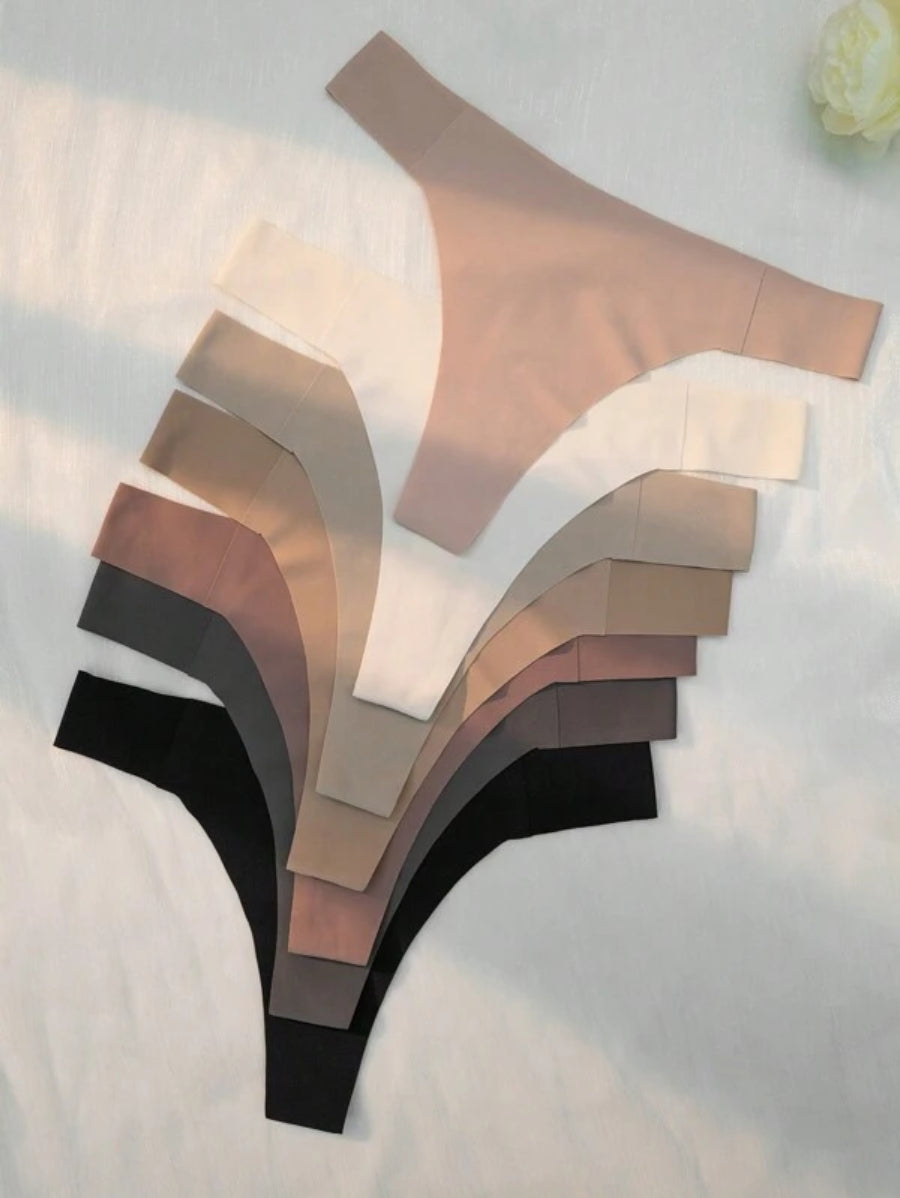 Pack Of 7 Solid Simple Thong-Soco Hoodie