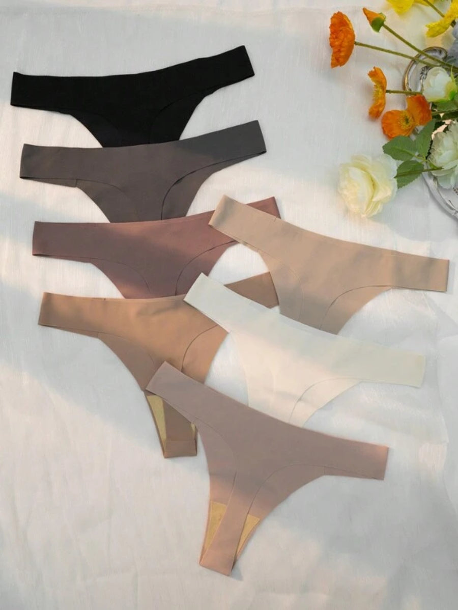 Pack Of 7 Solid Simple Thong-Soco Hoodie