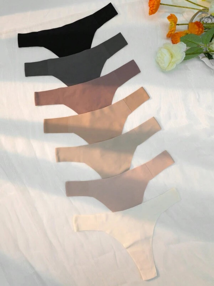 Pack Of 7 Solid Simple Thong-Soco Hoodie