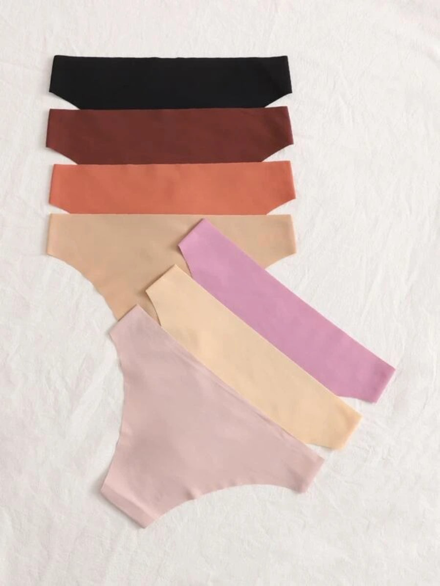Pack Of 7 Plain Mid Rise Panty-Soco Hoodie