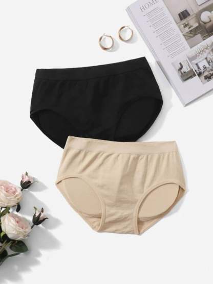 Pack of 2 Solid Shapewear Panty With Pad-Soco Hoodie