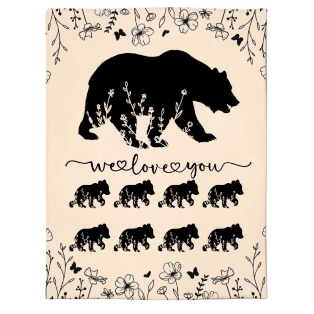 Personalized Mama Bear Blanket A Cozy Mothers Day Gift For Mom Orange 8