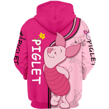 Piglet Zip Up Hoodie