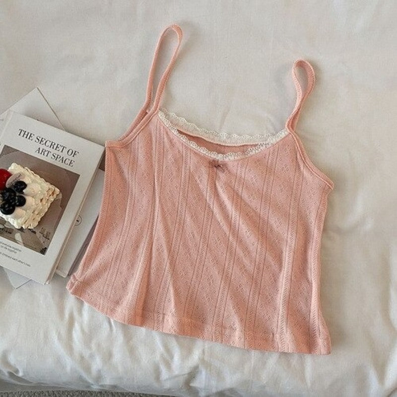 Vintage Camisole Short Tops For Women-Soco Hoodie
