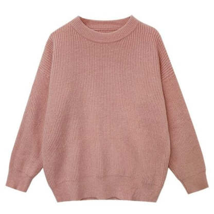 Cashmere Knitted Solid Long-Sleeved Pullover For Women-Soco Hoodie