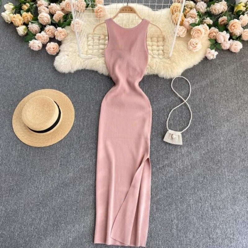 Casual Twisted Korean Long Dress For Women-Soco Hoodie
