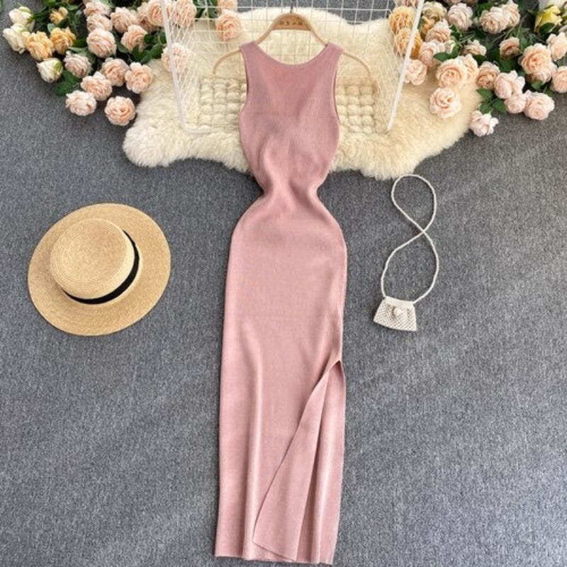 Casual Twisted Korean Long Dress For Women-Soco Hoodie