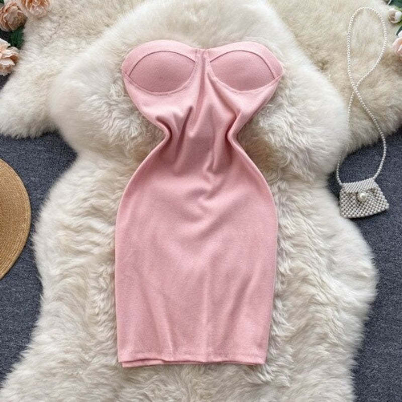 Stylish Off Shoulder Waist Slim Dress For Women-Soco Hoodie