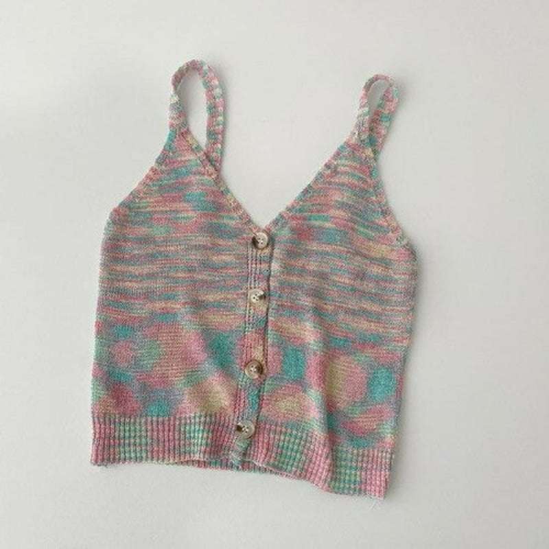 Women's Knitted Outerwear V Neck Tank Top-Soco Hoodie