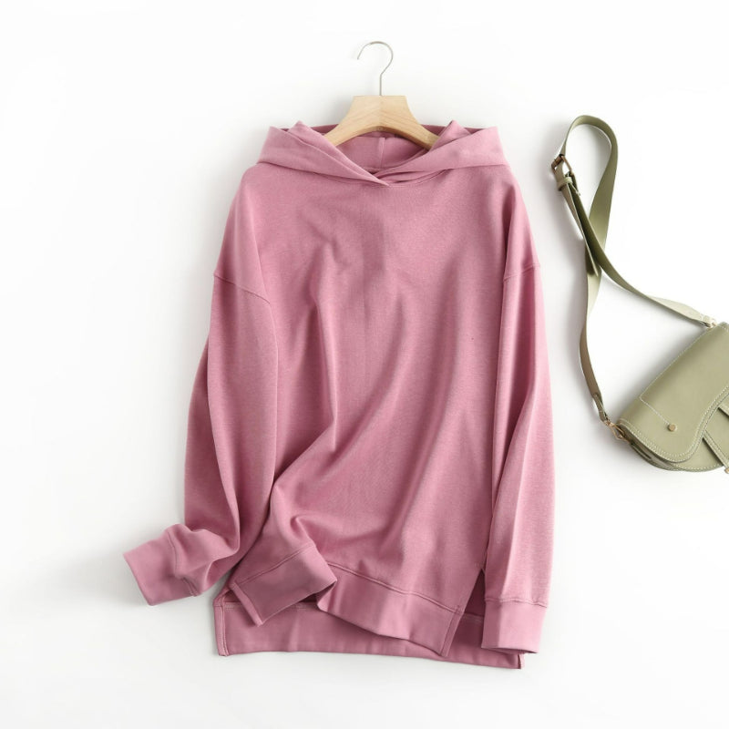 Solid Color Hooded Pullover for Women-Soco Hoodie
