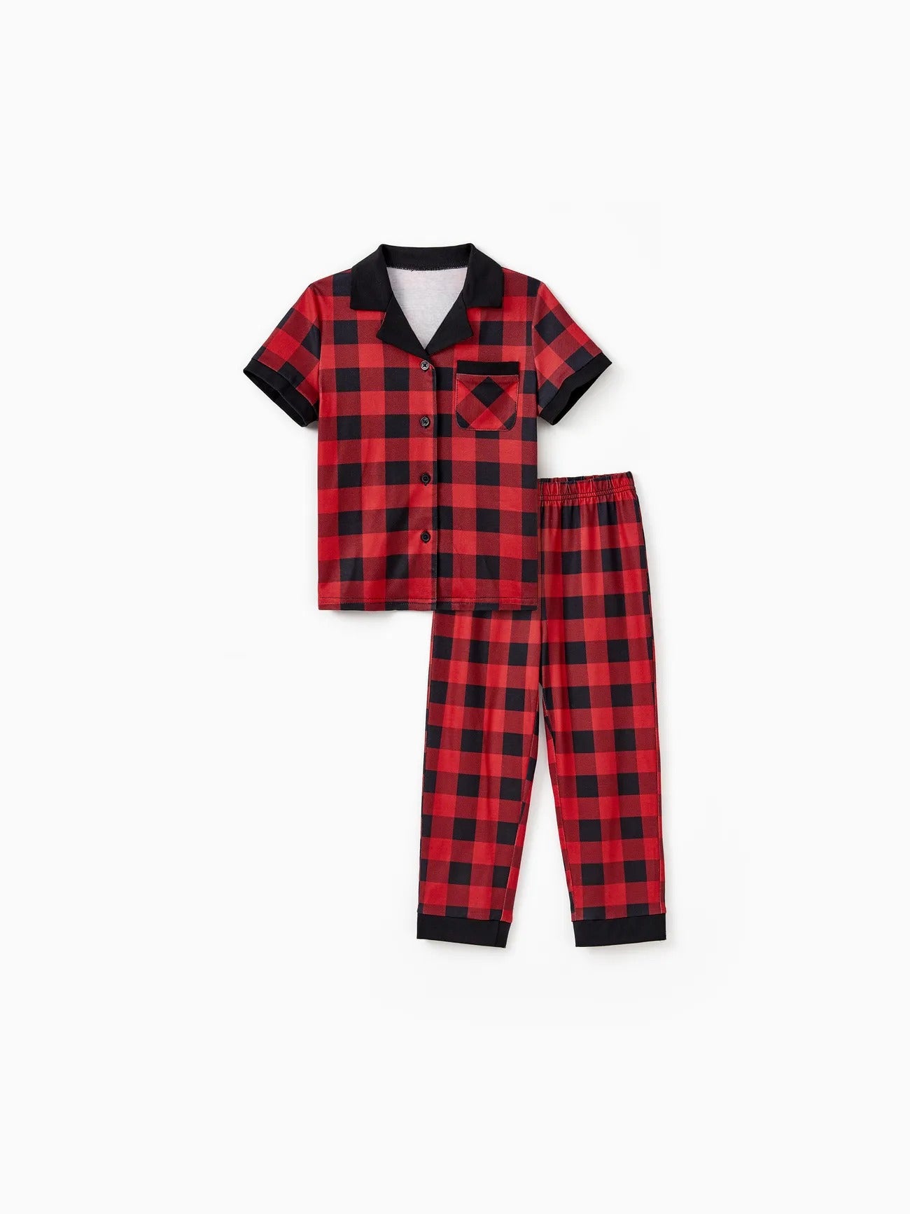 Plaid Family Matching Pajama Set Kids
