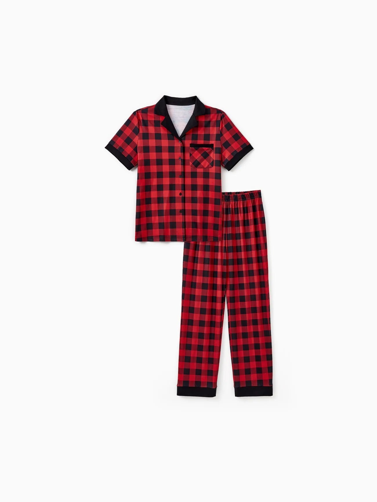 Plaid Family Matching Pajama Set Women