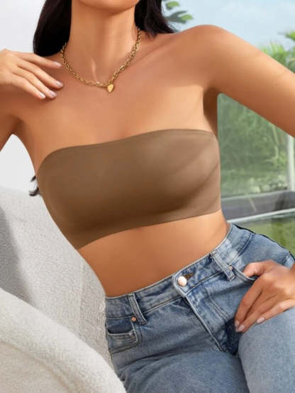 Plain Bandeau Bra-Soco Hoodie