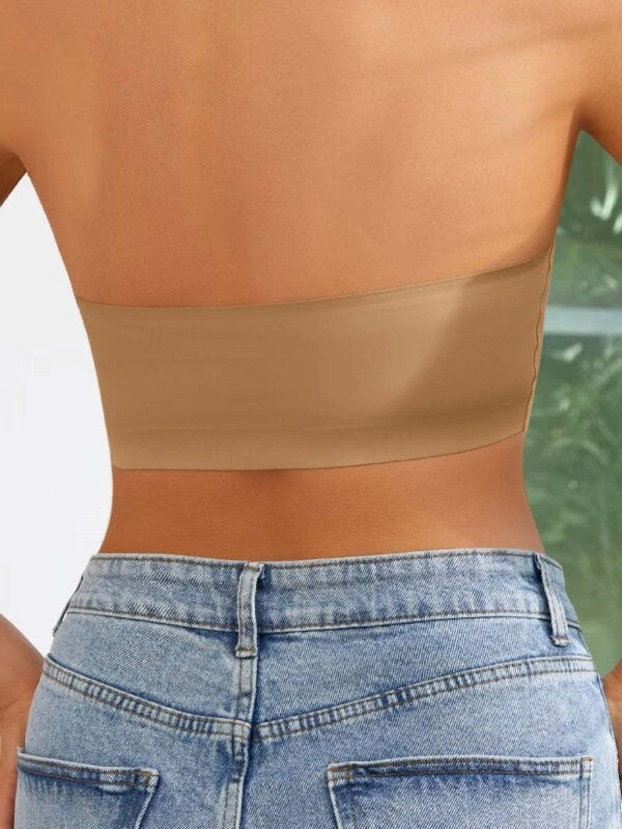 Plain Bandeau Bra-Soco Hoodie