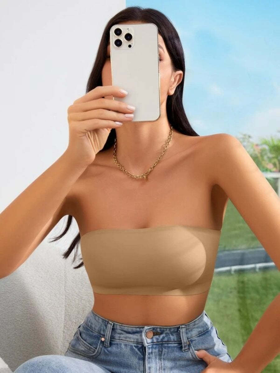 Plain Bandeau Bra-Soco Hoodie