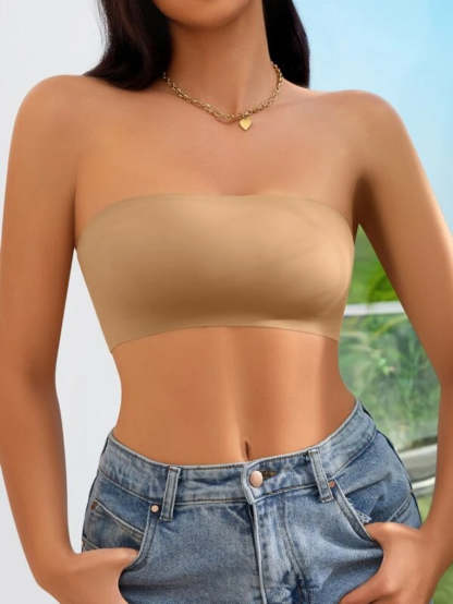 Plain Bandeau Bra-Soco Hoodie