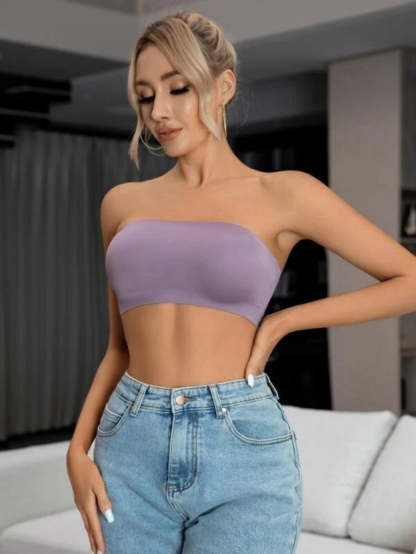 Plain Bandeau Bra-Soco Hoodie