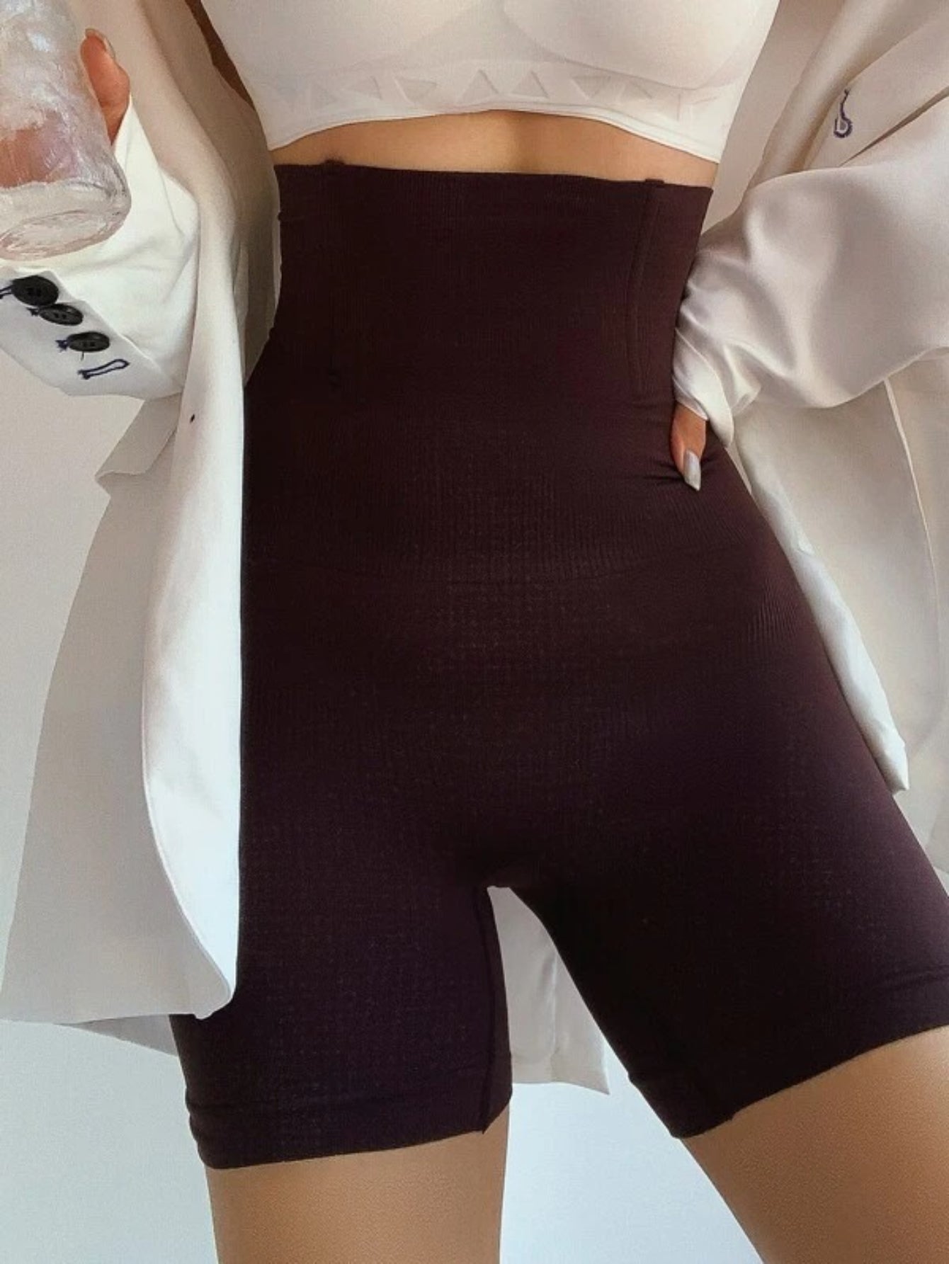 Plain Shapewear Shorts-Soco Hoodie