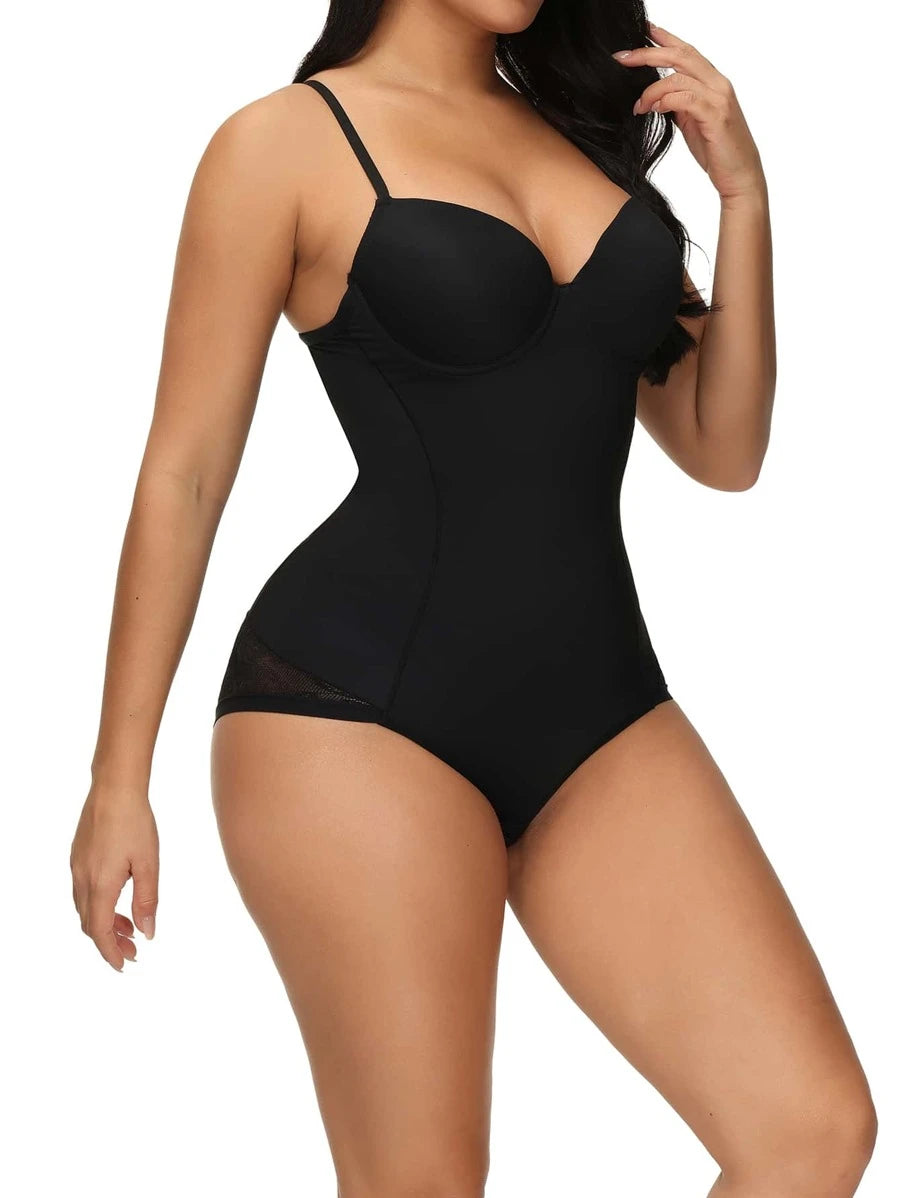 Plain Underwire Shapewear Bodysuit-Soco Hoodie