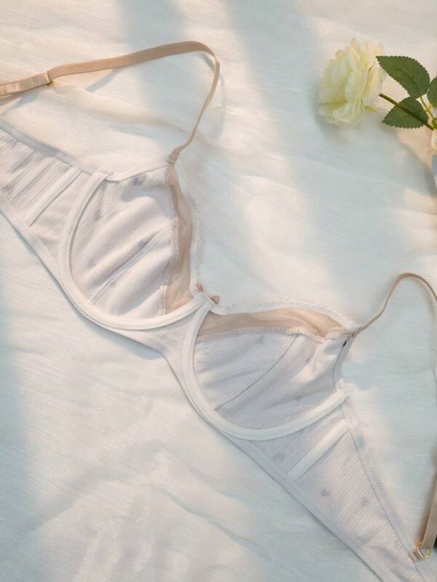 Printed Design Underwire Bra-Soco Hoodie